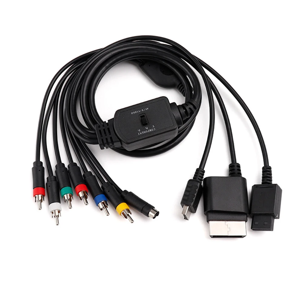 Hochwertiges Komponentenkabel S-AV Audio-Video-Kabel für XBOX360/Wii/PS2/PS3-Spielekonsole 1,8 m Image