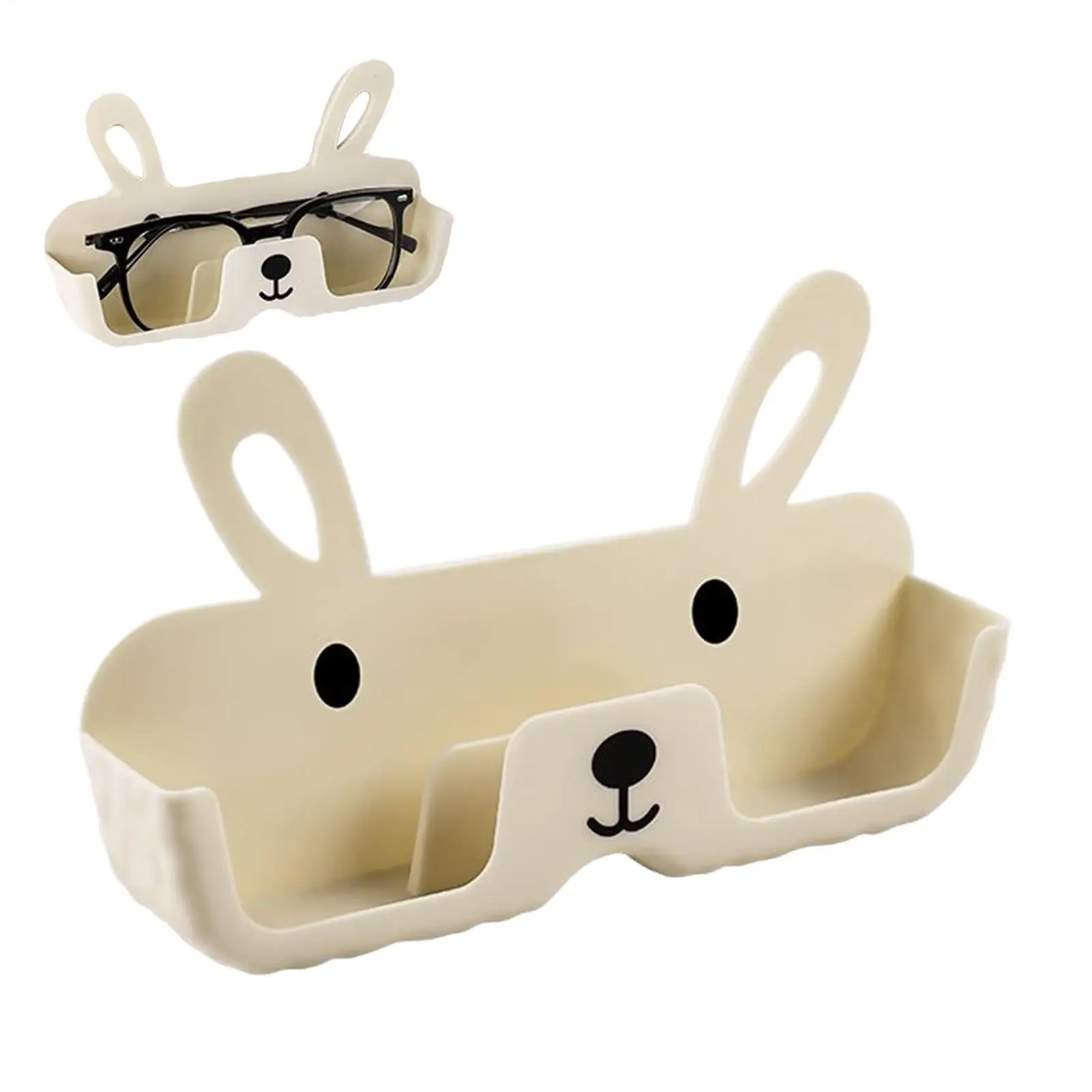Gläser Lagerung Box Wand-montiert Punch-freies Dekoration Wand Sonnenbrille Halter Kaninchen-förmigen Sonnenbrille Rack Sonnenbrille Lagerung Rack