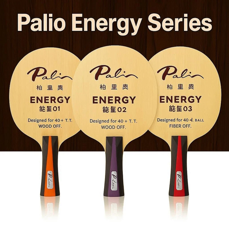 PALIO ENERGY 01 02 03 04 05 06 Tischtennisschläger Holzsteuerung Carbon Offensive Ping-Pong-Schläger Paddel Image