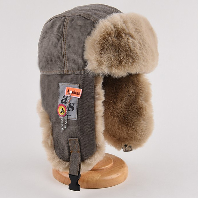 Men's Trapper Hat Ushanka Hat Aviator Hat Ear Flap Hat Winter Hats Black Pink Polyester Fleece Fashion Vintage Style Modern Contemporary Daily Wear Date Solid / Plain Color Thermal Warm Windproof