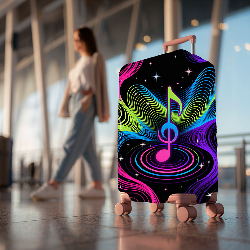 Galaxy Print Luggage Cover Stretch Suitcase Protector Elastic Travel Baggage Cover