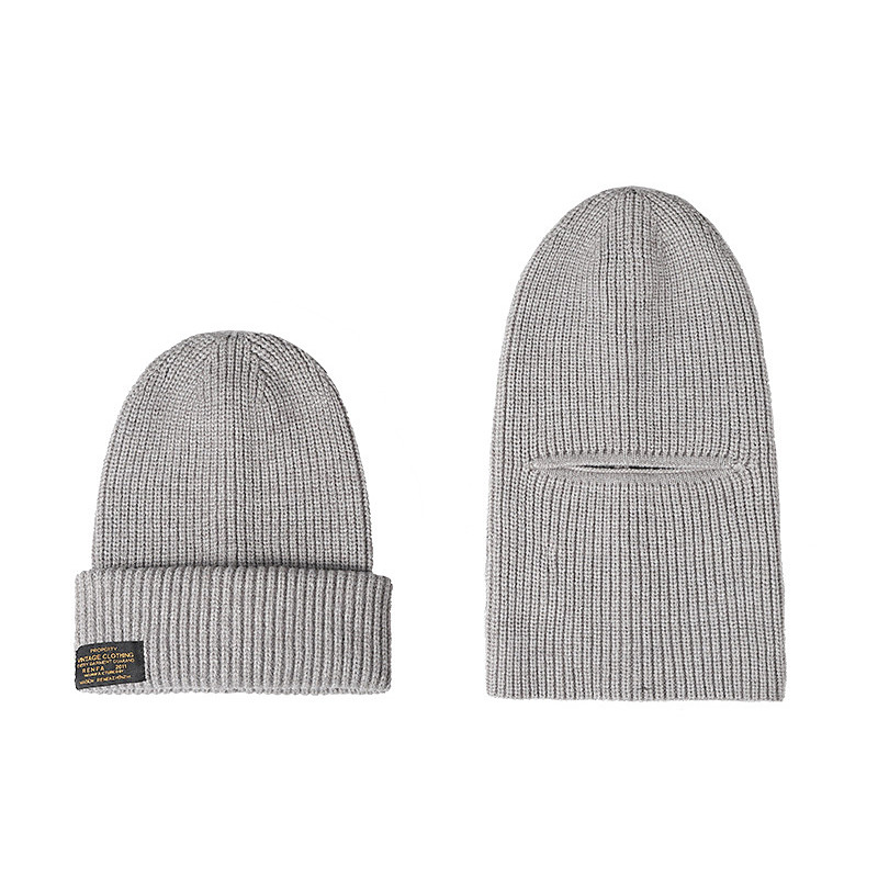 Men's Unisex Knit Balaclava Balaclava Ski Balaclava Hat Beanie Hat Winter Hats Black Navy Blue Acrylic Fibers Knitted Cozy Sports Outdoor Daily Wear Plain Warm