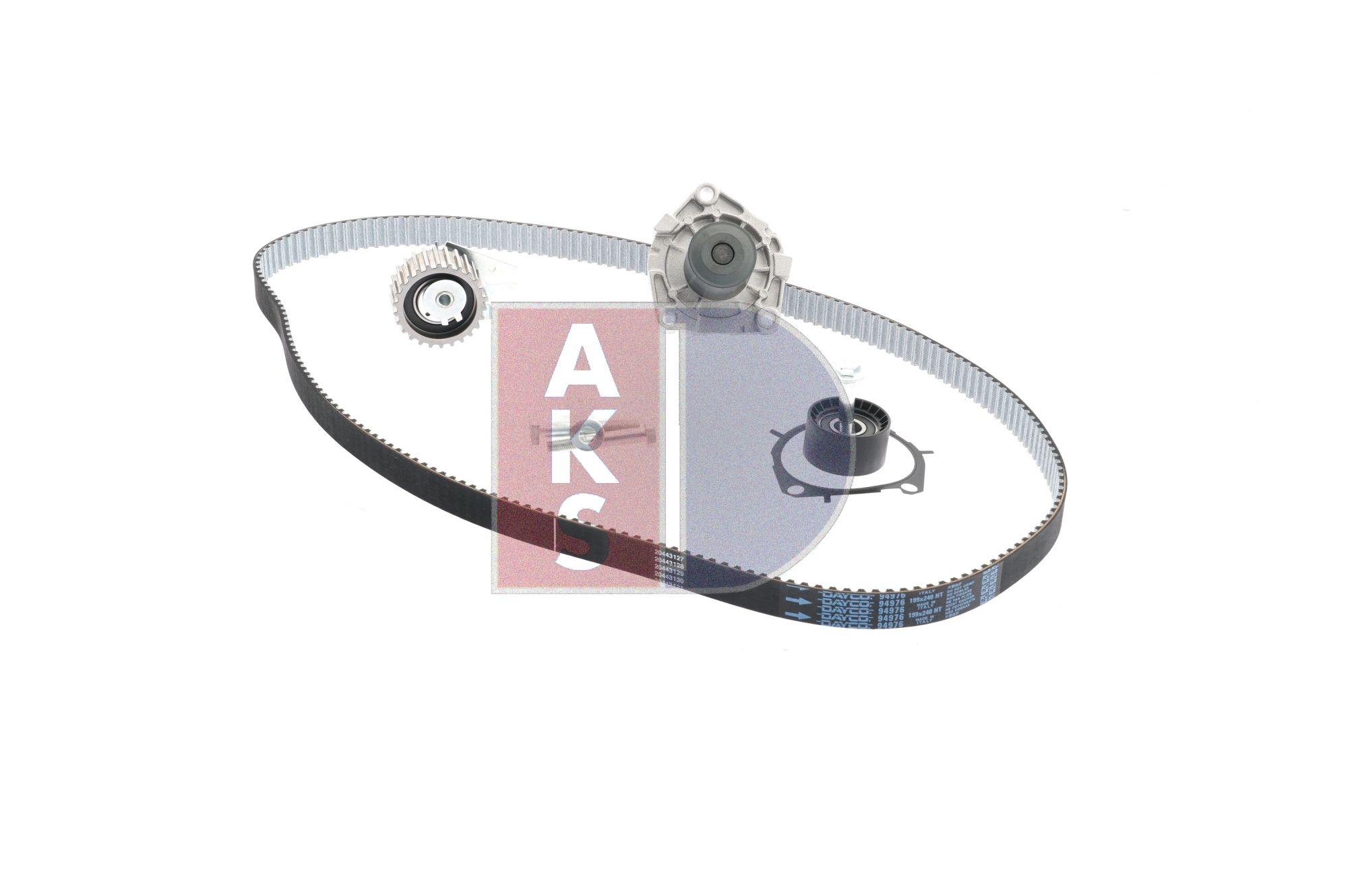 AKS DASIS Wasserpumpe + Zahnriemensatz OPEL,FIAT,SUZUKI 570332N 1334167,1334186,25875090 Wasserpumpe + Zahnriemenkit 55568637,93191762,1740055P00 Image