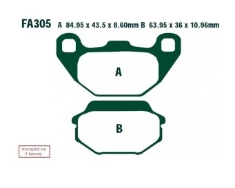 EBC Brakes Bremsbelagsatz SFA305 Bremsbeläge,Bremsklötze,Bremssteine,Bremsbeläge & Bremsbelagsatz,Bremsklötze & Bremsbelagsatz Image