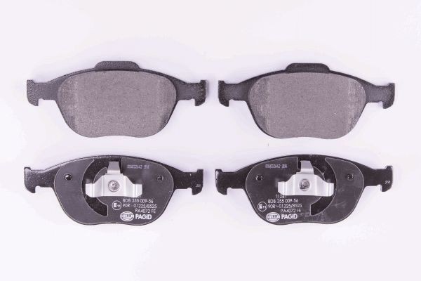 HELLA Bremsbelagsatz FORD 8DB 355 009-561 4346371,1360303,AT1Z2001A ME2T1J2K021AA,7871D970,4387361,4427737,2T142K021AB,2T142K021AC,ME2T1J2K021AB Image