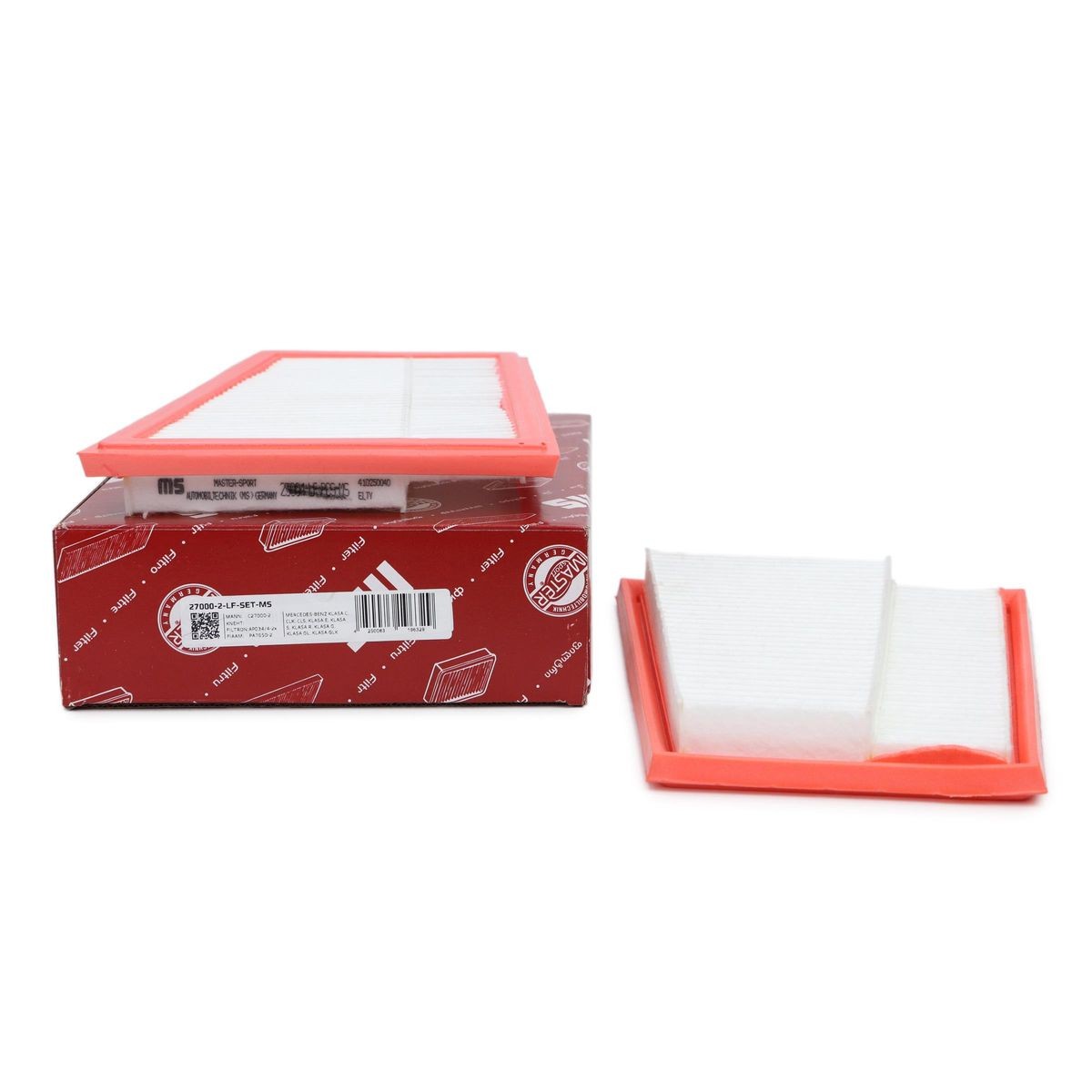 MASTER-SPORT Luftfilter MERCEDES-BENZ 27000-2-LF-SET-MS A6420940204,A6420940304,A6420940404 Motorluftfilter,Filter für Luft 6420940204,6420940304 Image