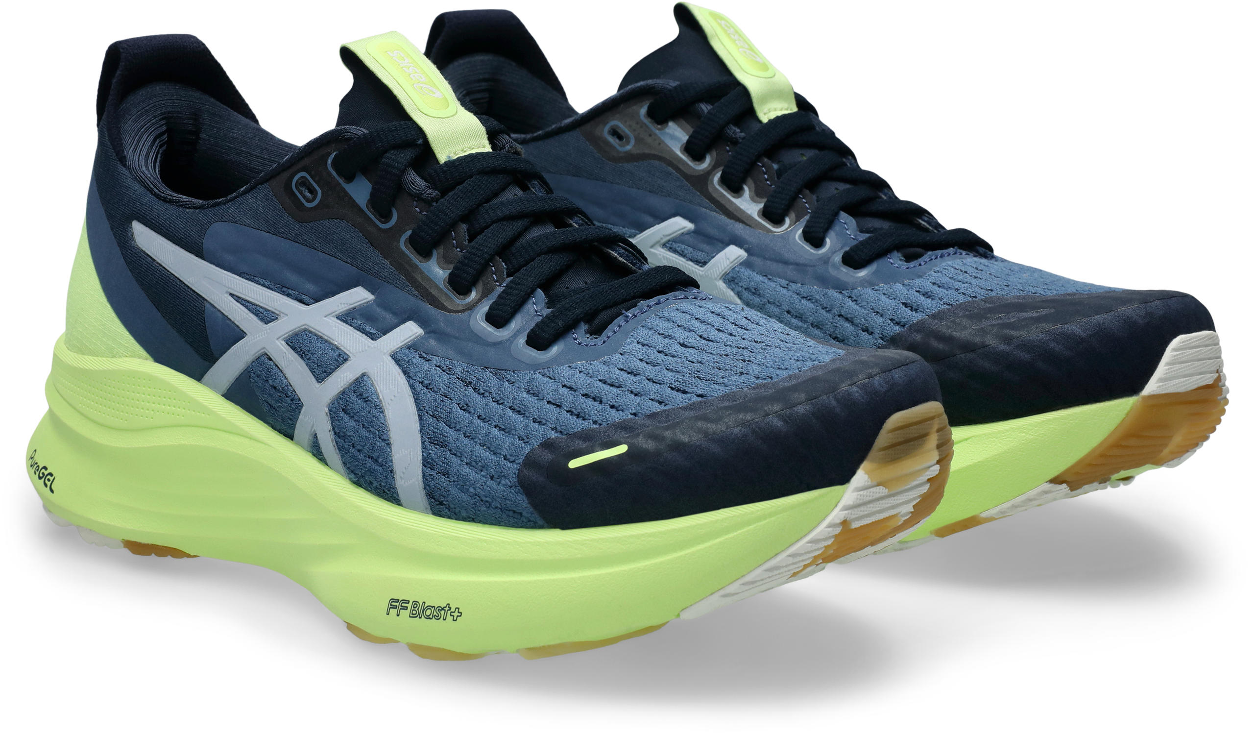 Laufschuh ASICS "GEL-KAYANO 32 LITE-SHOW", Damen, Gr. 39,5, lite, show, lucid gelb, Textil, Schuhe Laufschuh, für mehr Stabilität