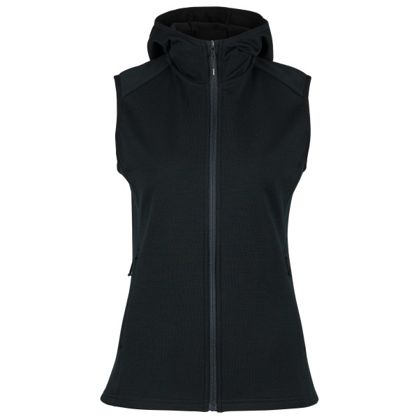 Stoic - Women's MerinoFleece335 KuolpaSt. II Vest with Hood - Merinoweste Gr XL schwarz