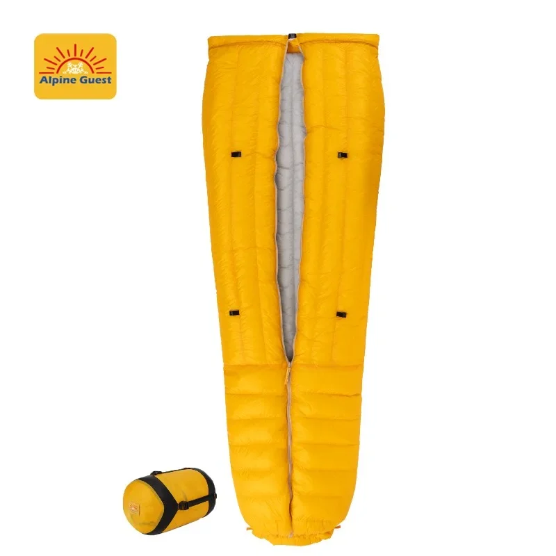 Alpine Guest Stars Series 850FP Daunenschlafsack 7D/10D Nylon DRW Erwachsene Outdoor Camping Ultraleichter Mumien-Entendaunenschlafsack Image