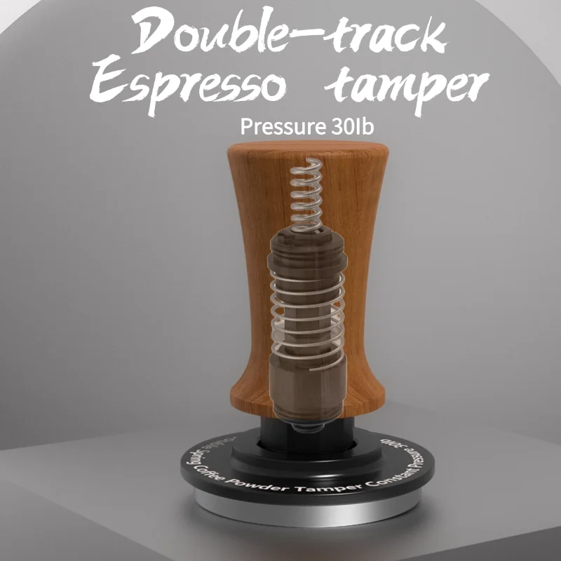 30lb Kaffee Tamper Konstantdruck Kalibrierte Doppelfeder 51mm 53mm 53,7MM 58mm Breville Espressomaschine Zubehör Barista Image