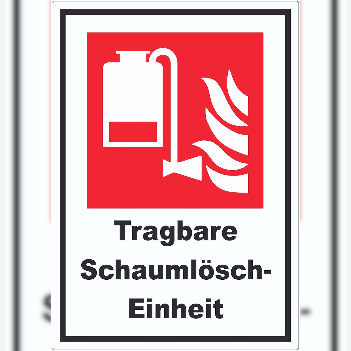 HB-Druck Tragbare Schaumlösch-Einheit Aufkleber A7 (74x105mm) Image