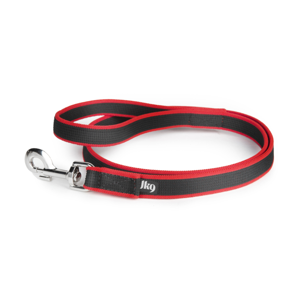 Julius-K9 Premium laisse de jogging, rouge 120cm de long, 25mm de large pour les chiens