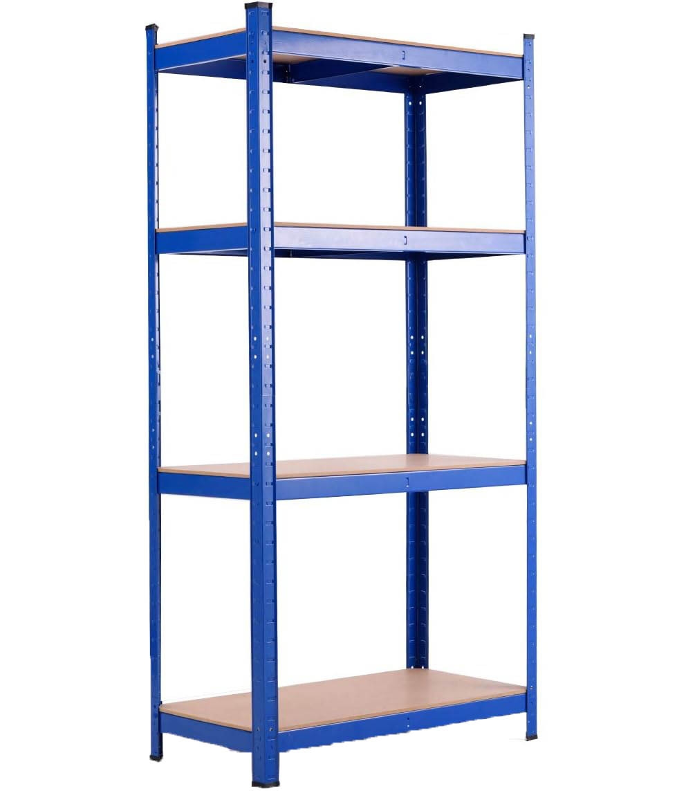 COSTWAY Schwerlast-Regal, 4-lagige Aufbewahrungseinheit mit Metallrahmen, Maximale Tragfähigkeit 720 kg Image