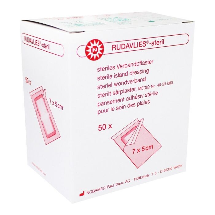 Noba Rudavlies-steril Verbandpflaster, 7 x 5 cm, 50 Stück Image