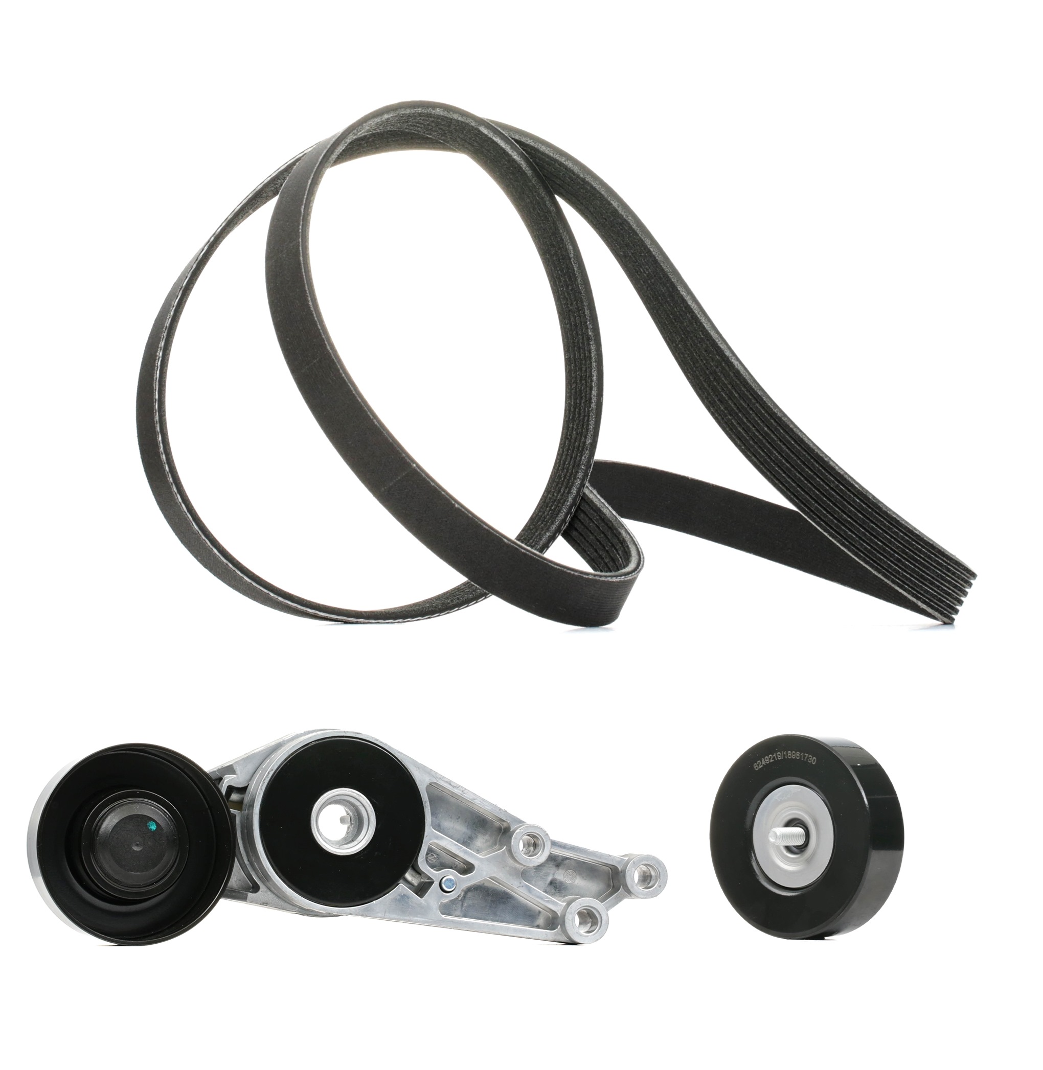 RIDEX PLUS Keilrippenriemensatz AUDI,SEAT 542R0183P 06B903133,06B903133E,06D903137E 04792442,4792070AC,97WF6C301BA,06B903133A,06B903137J,06B903341 Image