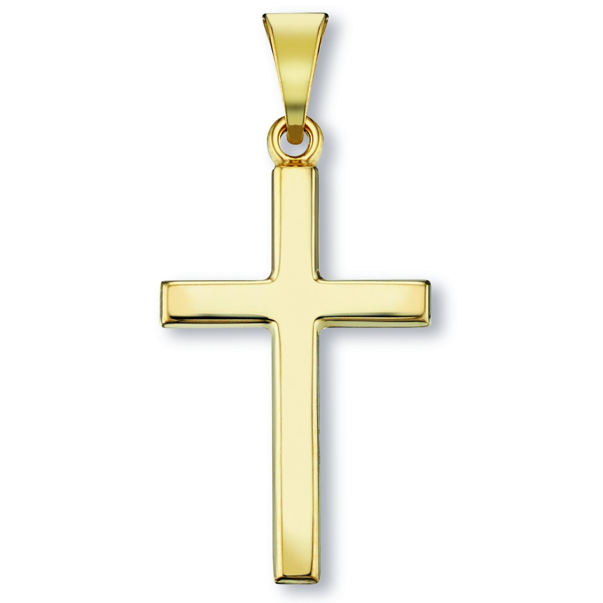 Kettenanhänger ONE ELEMENT "Kreuz Anhänger aus 333 Gelbgold Kreuz Anhänger aus 333 Gelbgold", gold, Schmuckanhänger, Damen, Gelbgold 333 Gold, Gelbgold 333, Gold, Kettenanhänger, für Damen – elegant, modern & vielseitig kombinierbar