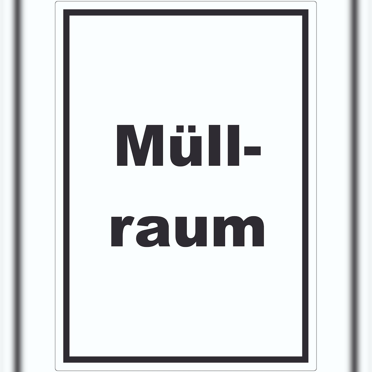 HB-Druck Müllraum Aufkleber mit Text Abfall Mülltrennung hochkant A8 (52x74mm) Image