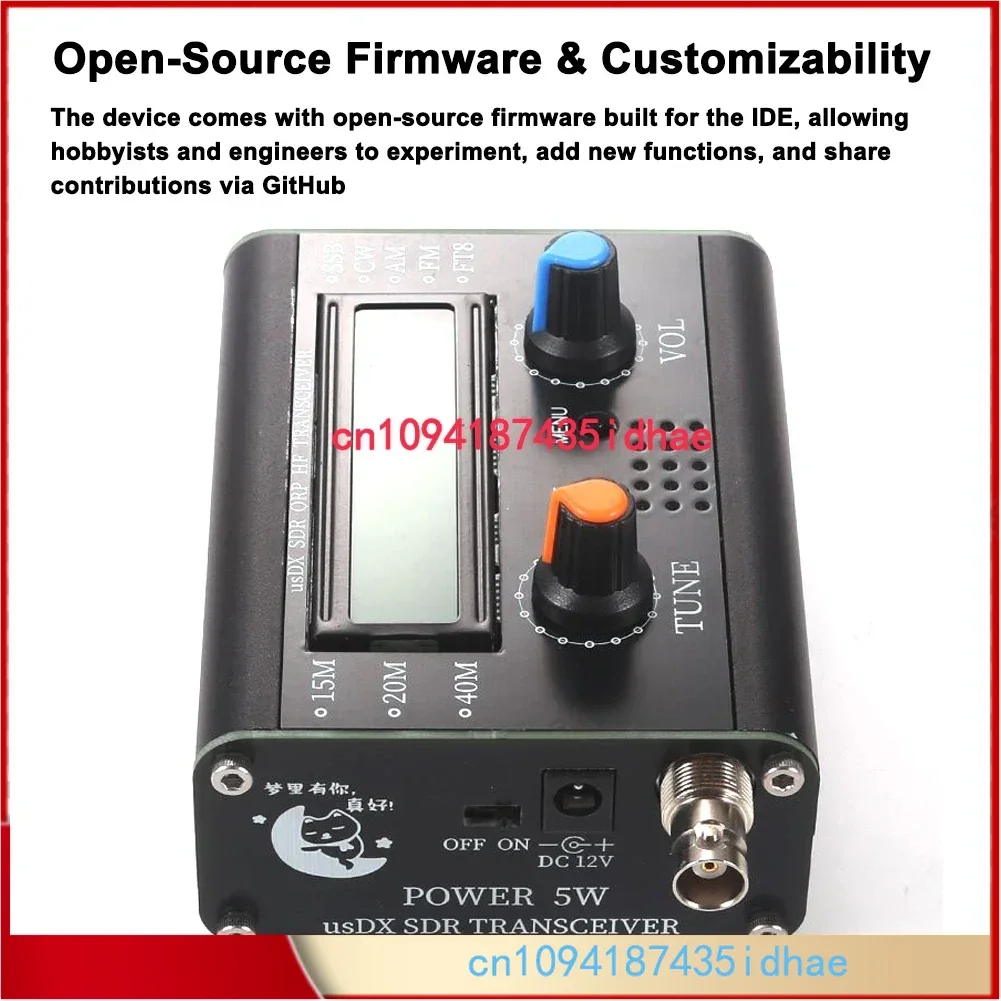 All-Mode-Hochfrequenz-Transceiver mit Handmikrofon 5 W USDX SDR QRP-Transceiver QCX-SSB zu SSB 3-Band Image
