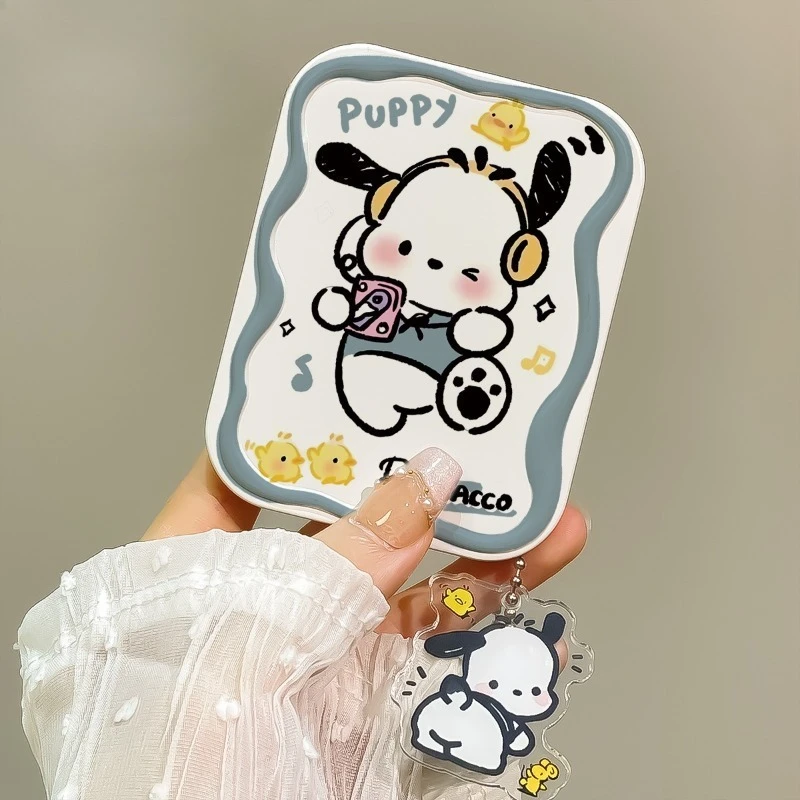 Heißer Welpen Hund Make-Up Spiegel Kamm Handheld Niedlichen Cartoon Kleinen Spiegel Tragbare Klapp Spiegel Kamm Set Behänge Ornamente Image