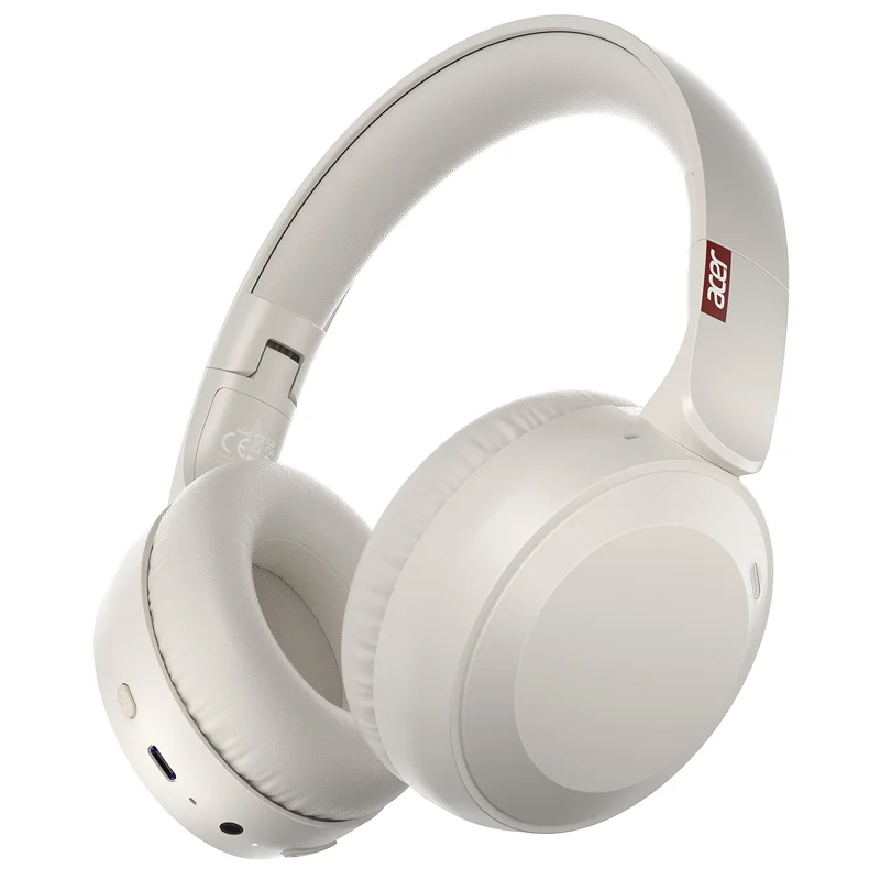 Cuffie wireless Acer Bluetooth 6.0 Cuffie da gioco stereo HiFi con cancellazione del rumore Cuffie pieghevoli con jack da 3,5 mm e microfono