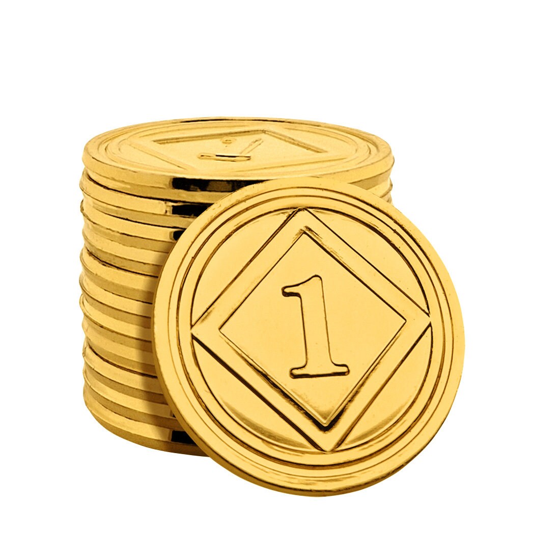 CombiCraft glänzende Kunststoffmarke Gold, 100 Stück, 29 mm Image