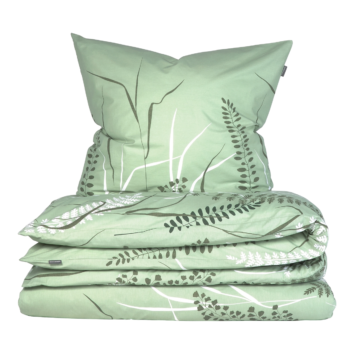 Schiesser Bettwäscheset Annic - Renforcé - 2-teilig - 155 x 220 cm - Grün Image