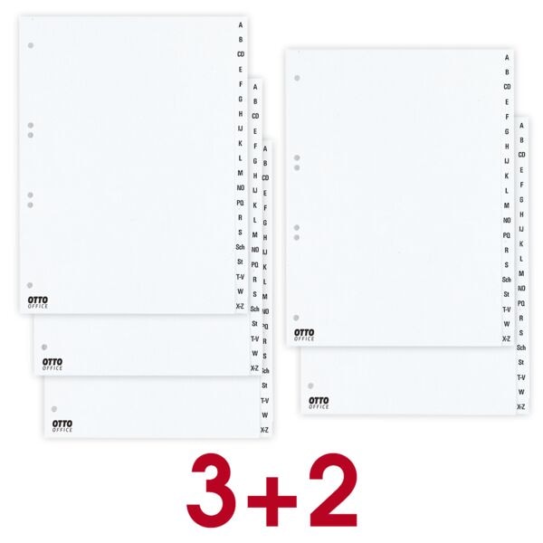 OTTO Office 3+2 Aktion: 5x Kunststoffregister A-Z A4, 22.5x29.7 cm Image