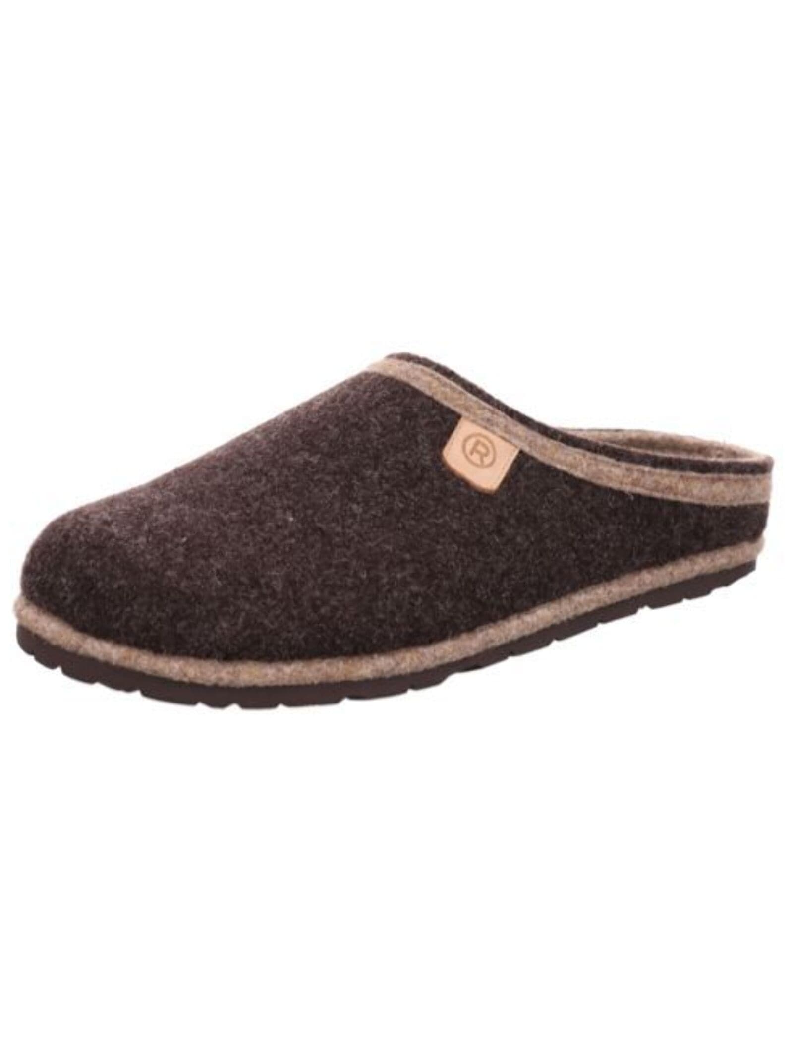 Hausschuh ROHDE "Rohde Hausschuhe Filz", Herren, Gr. 42, braun, Filz, Schuhe Hausschuh