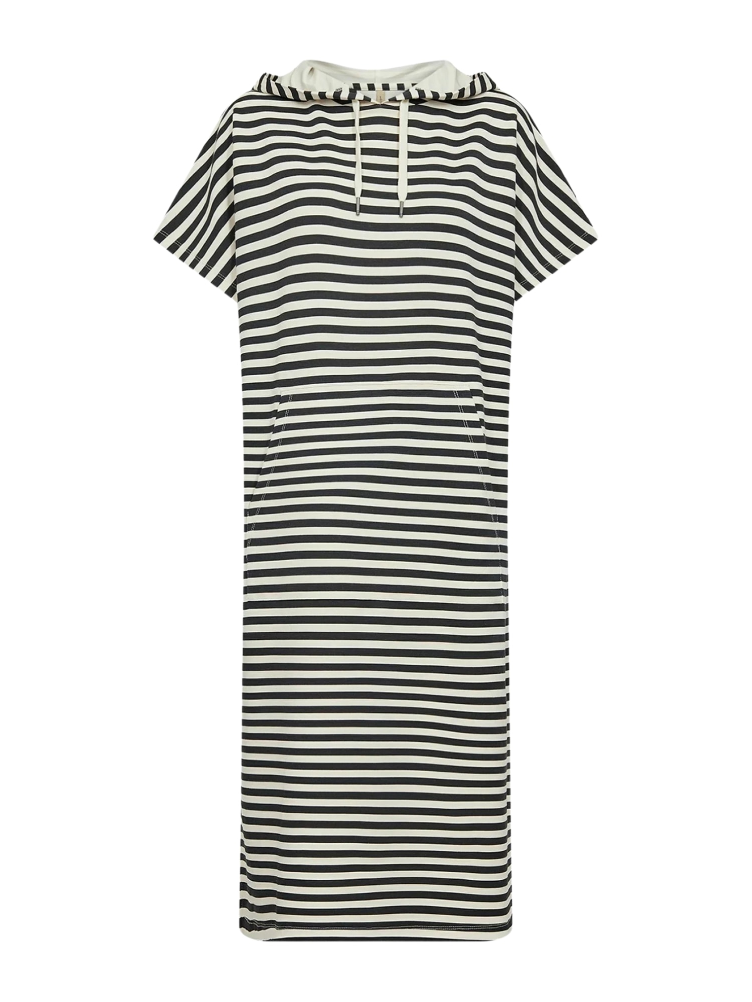 Jerseykleid SOYACONCEPT "Soya Concept Dress SC-BARNI 35", Damen, Gr. M, Normalgrößen, 9999c schwarz combi, Obermaterial: 48% Modal, 48% Polyester, 4% Elasthan, Kleider Jerseykleid