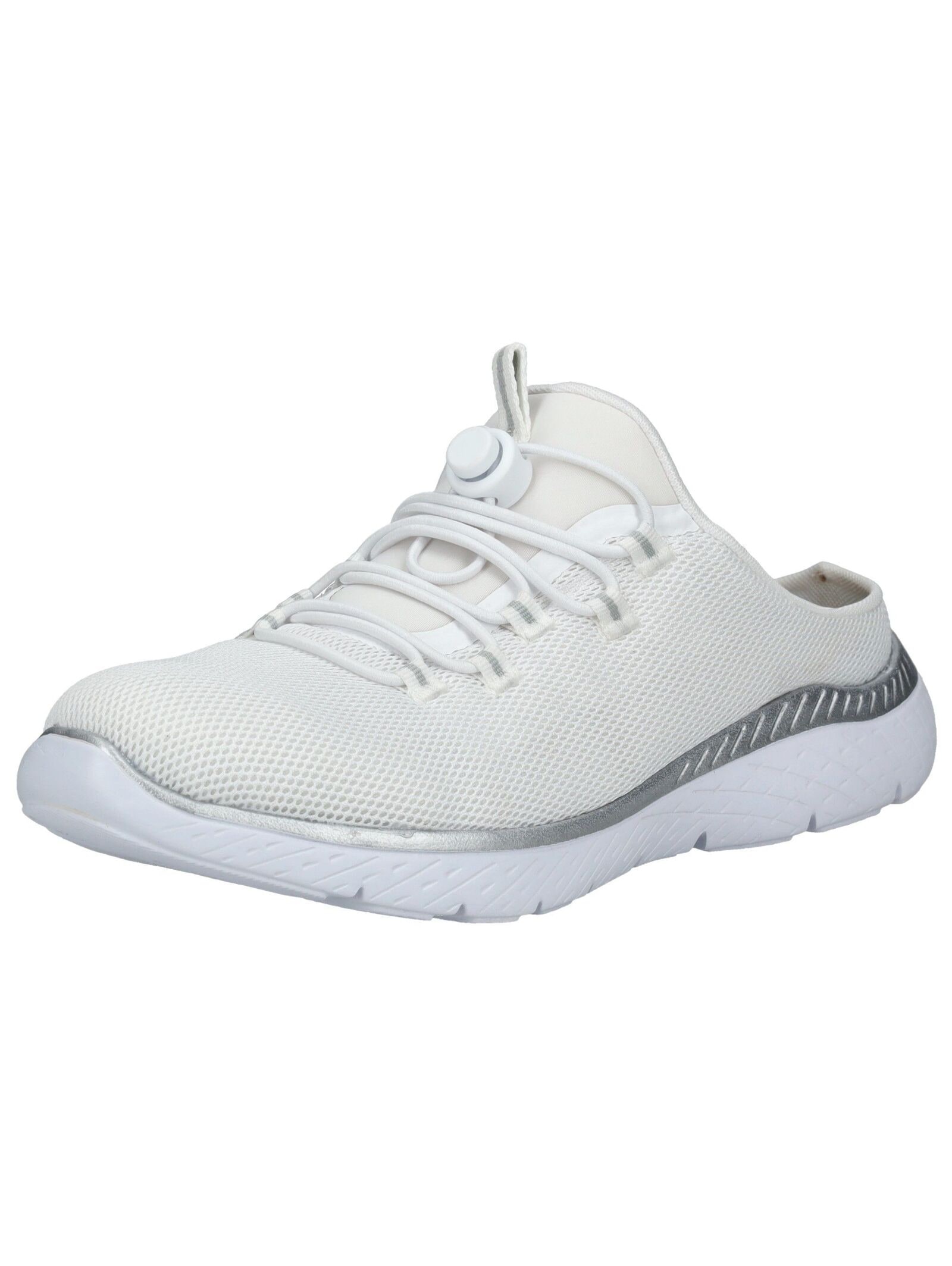 Pantolette RIEKER "Rieker Pantoletten Textil", Damen, Gr. 40, weiß, Textil, Schuhe Pantolette