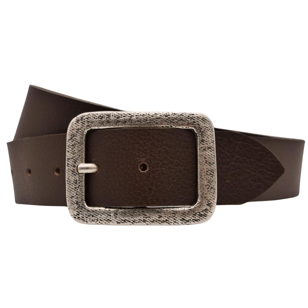 Ledergürtel ANNAMATONI "AnnaMatoni Ledergürtel Tea Ledergürtel Tea", Damen, Gr. TW115 - 130cm Gesamtlänge, braun (braun 660), 100% Leder, Gürtel Ledergürtel