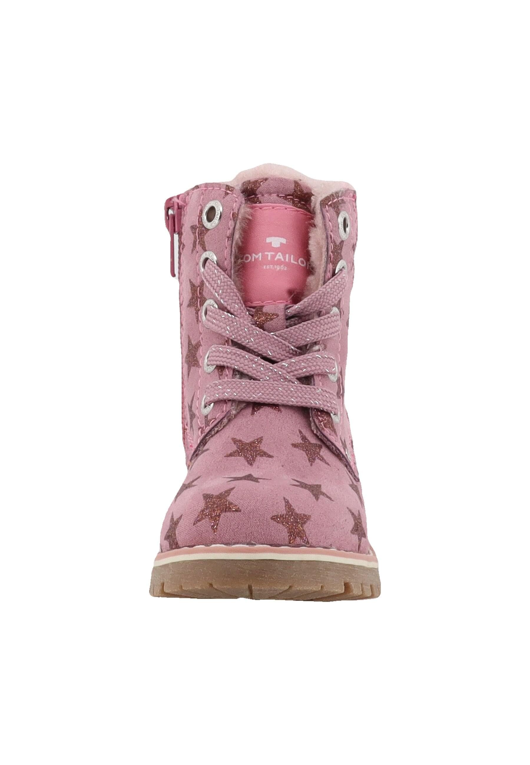 Stiefel TOM TAILOR "Tom Tailor Tall Boots", Mädchen, Gr. 25, old rose, Schuhe Stiefel