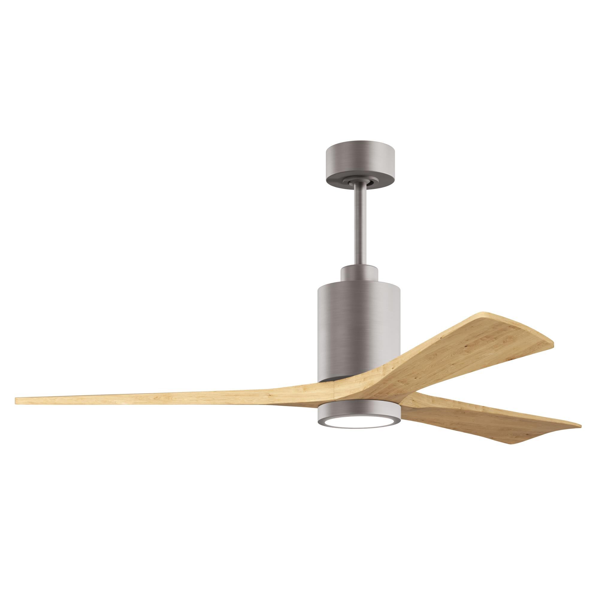 Matthews Fan Company Patricia 60 Inch Ceiling Fan with Light Kit - PA3-BN-LM-60