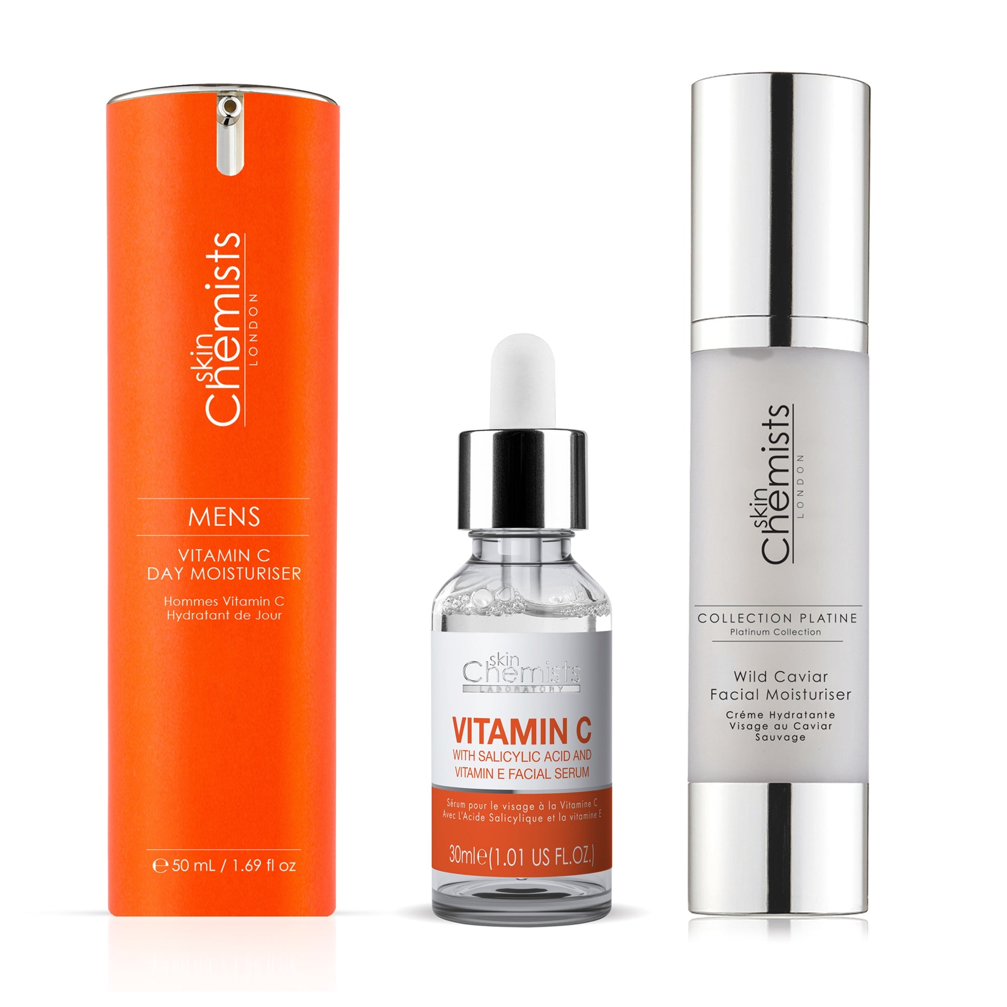 skinChemists Anti-Aging Herren Kaviar Hautpflege-Set Image