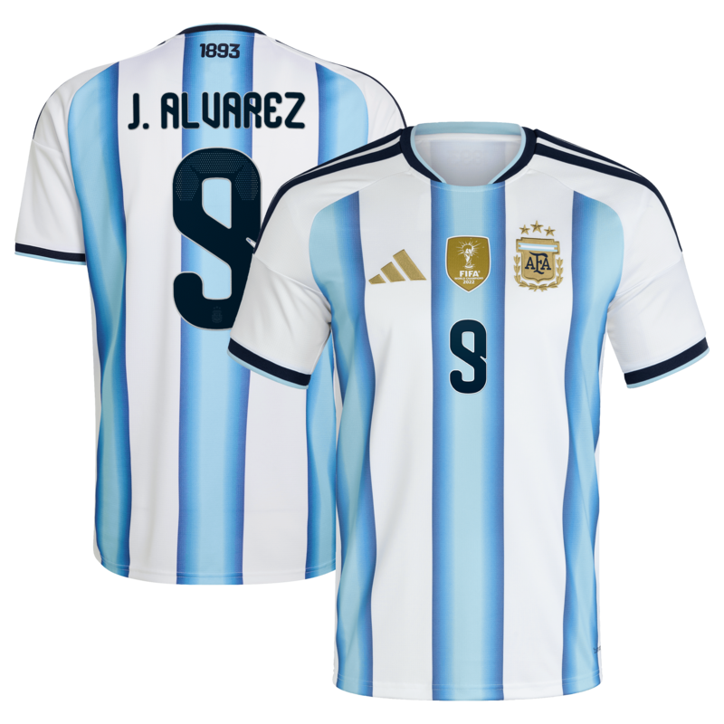 Argentinien 2026 Heimtrikot adidas mit Aufdruck J. Alvarez 9 Image