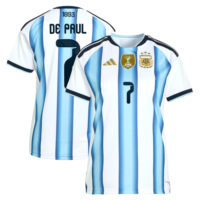Argentinien 2026 Heimtrikot adidas - Damen mit Aufdruck De Paul 7 Image