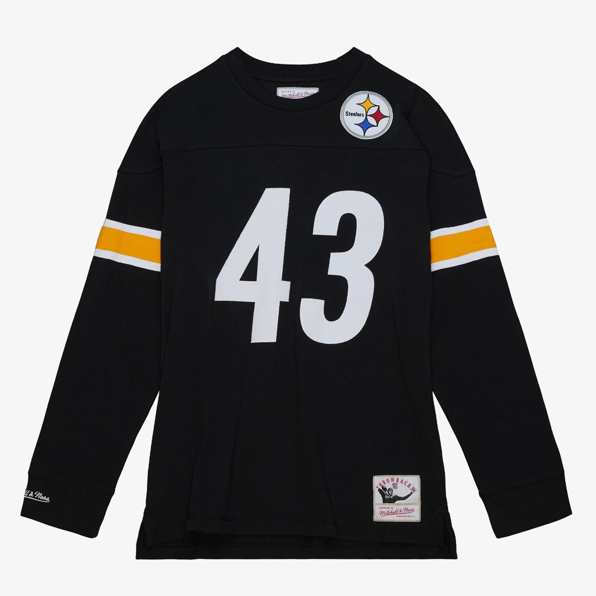 Pittsburgh Steelers Mitchell & Ness Name & Nummer Langarmshirt Troy Polamalu Image