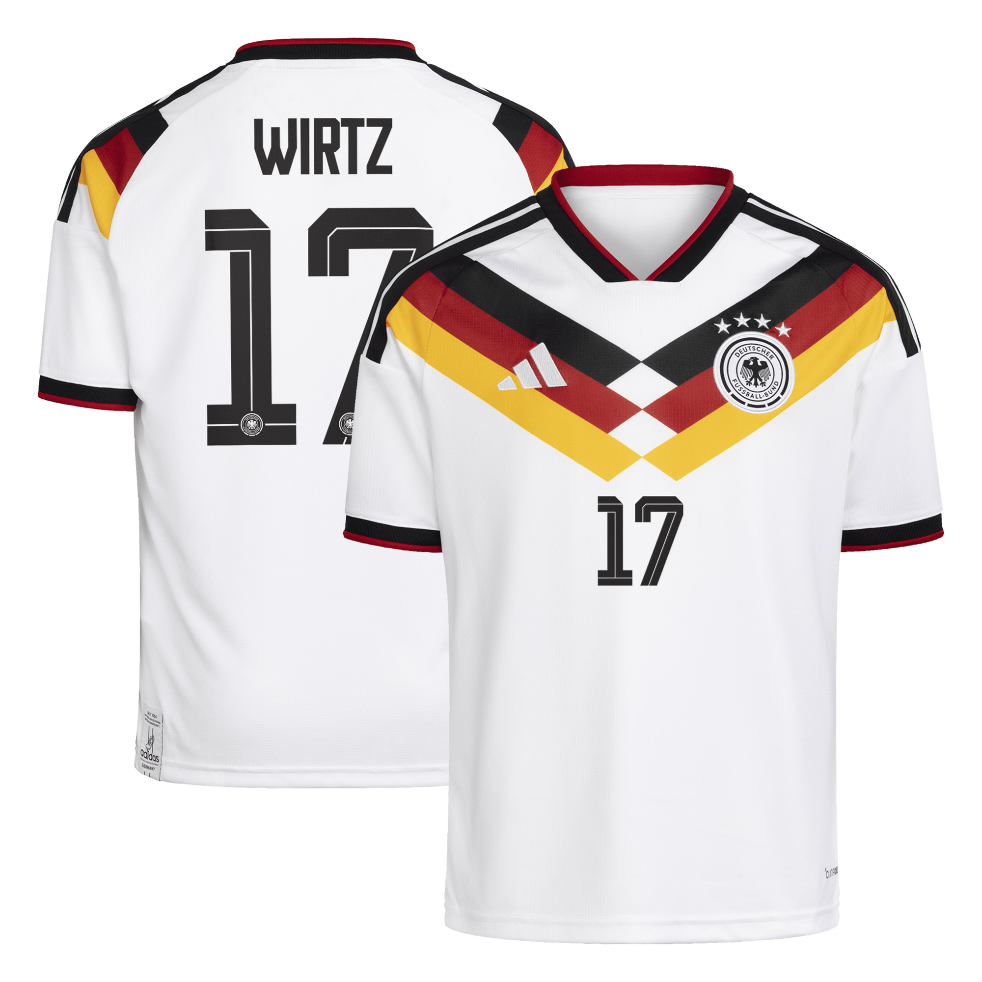 Maillot Domicile Allemagne adidas 26 - Enfant avec flocage Wirtz 17