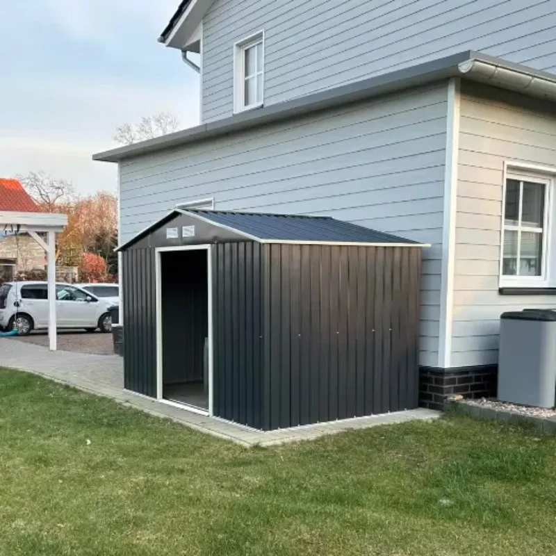 Haus Gärten Werkzeug Wasserdichte Aufbewahrungsbox Grau Shrestaurante Metall Stahl Schuppen Verzinkt Hochwertige Aufbewahrungsschuppen Outdoor 50 Stück Image