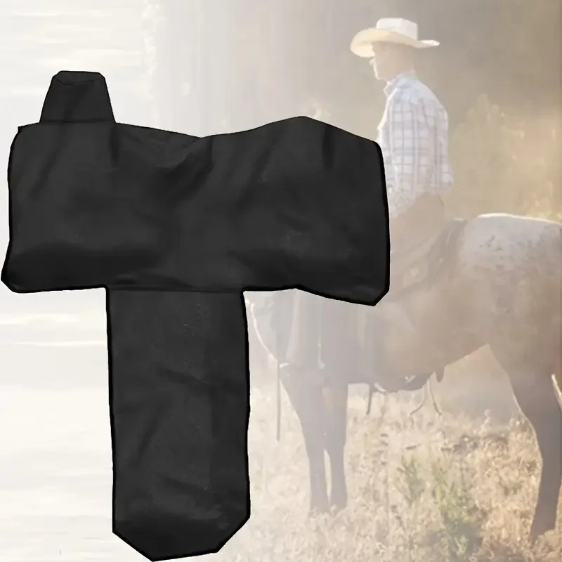 Robuster Pferdesattelbezug aus Oxford-Stoff mit elastischen Bändern – staubdichte und robuste Aufbewahrung für Pferde, Polyestermaterial Image