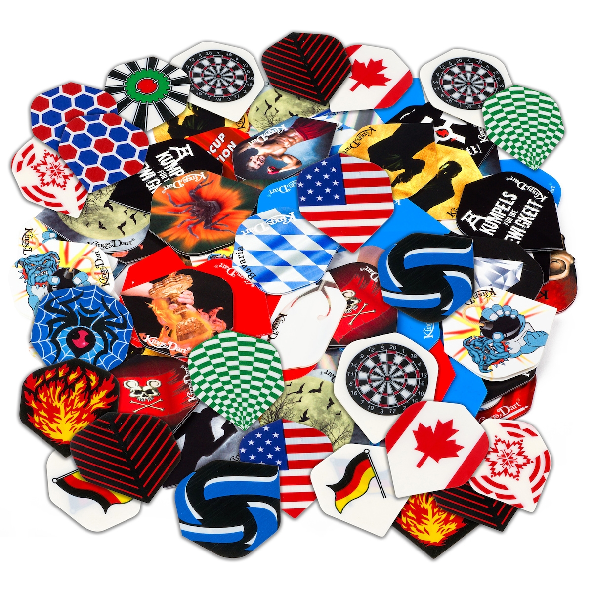 Kings Dart Dart Flights-Set HD 100 "Mix" Image