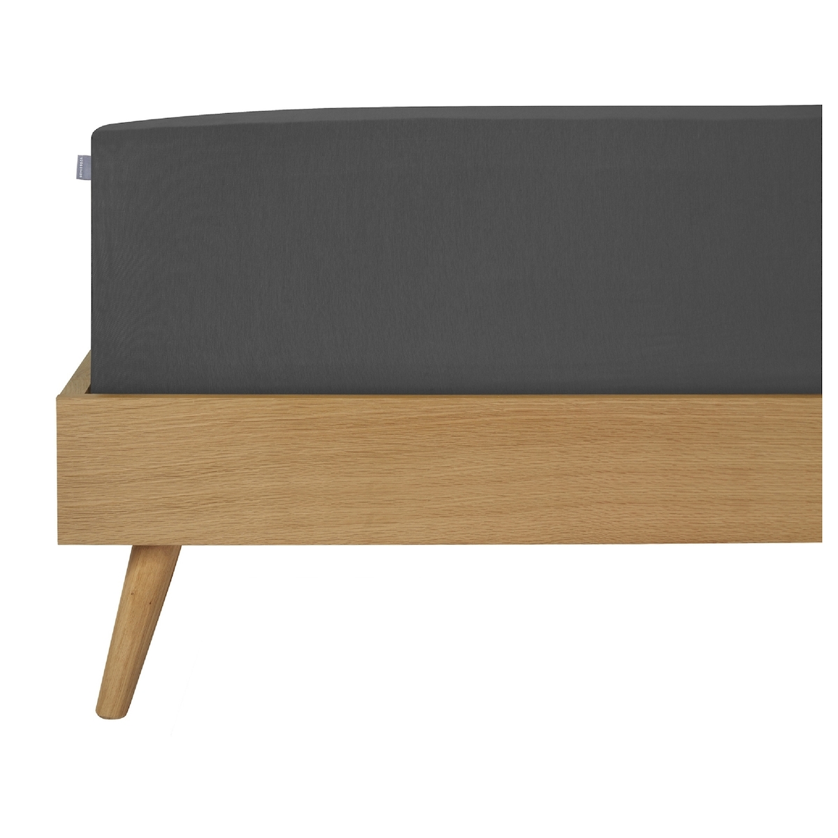 Schiesser Spannbettlaken Jessi - Edeljersey - 100 x 200 cm - Dunkelgrau Image