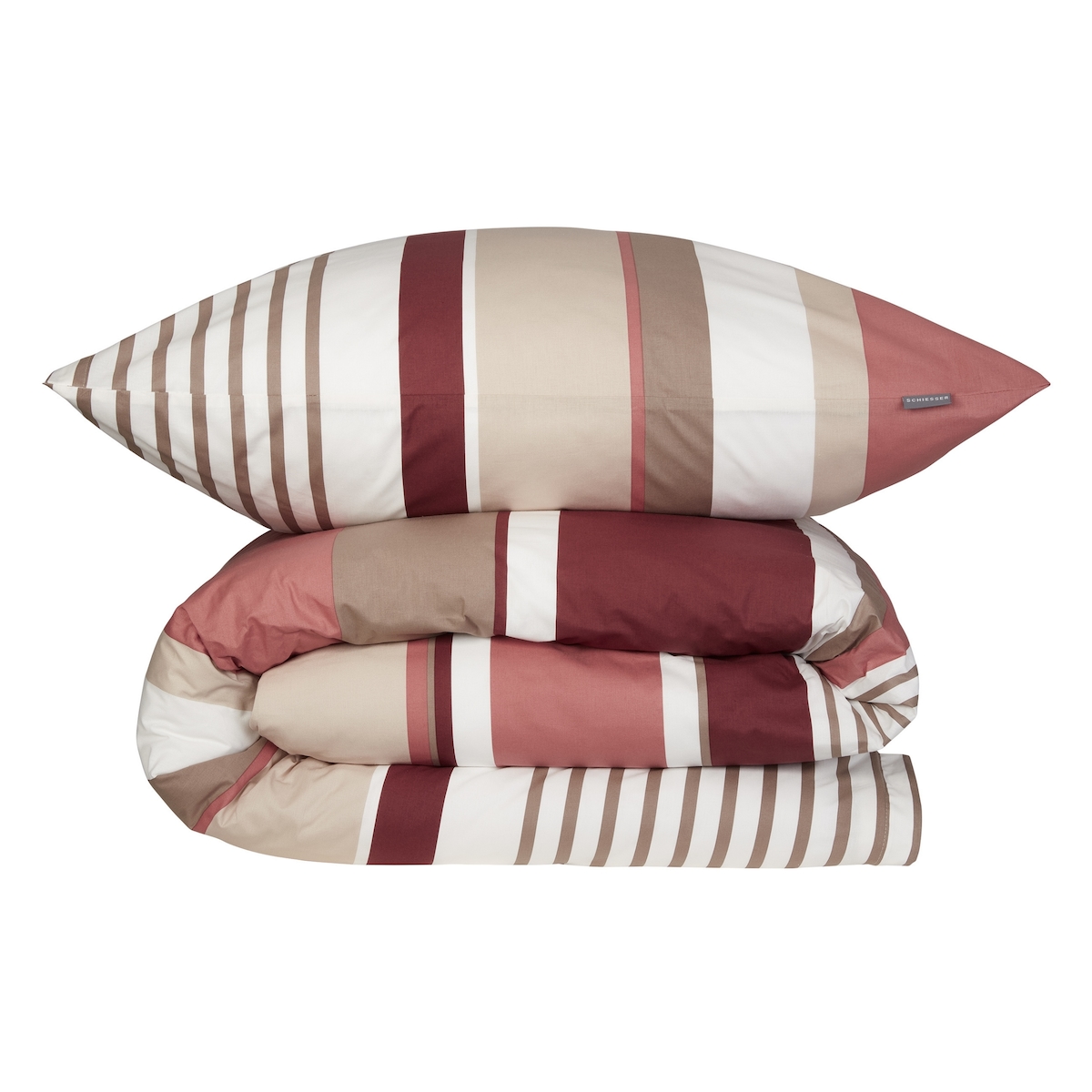 Schiesser Bettwäscheset Rexo - Renforcé - 2-teilig - 135 x 200 cm - Altrosa Image