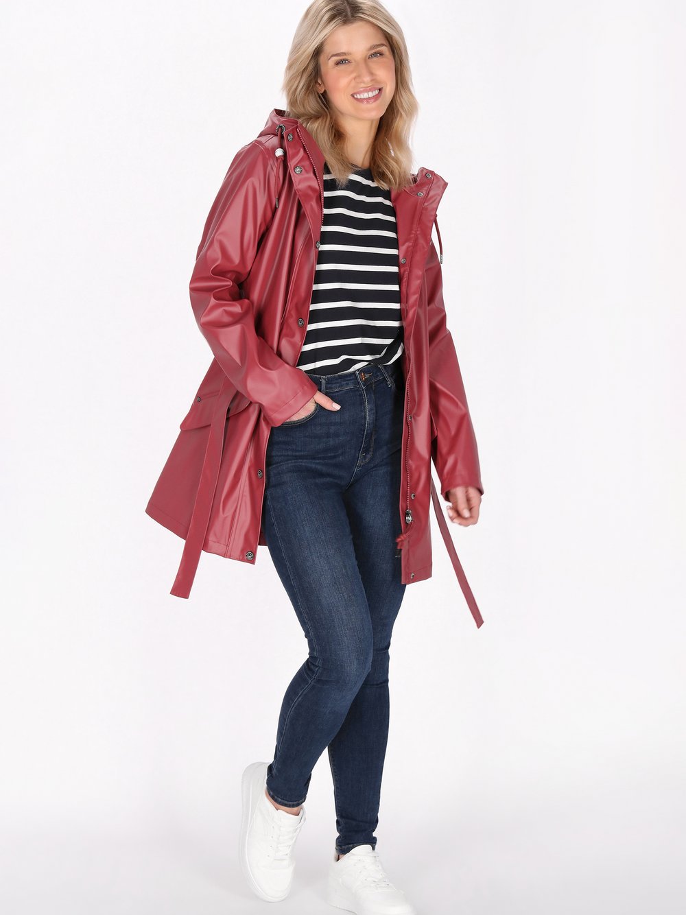 Schmuddelwedda Mantel Damen bordeaux, M Image
