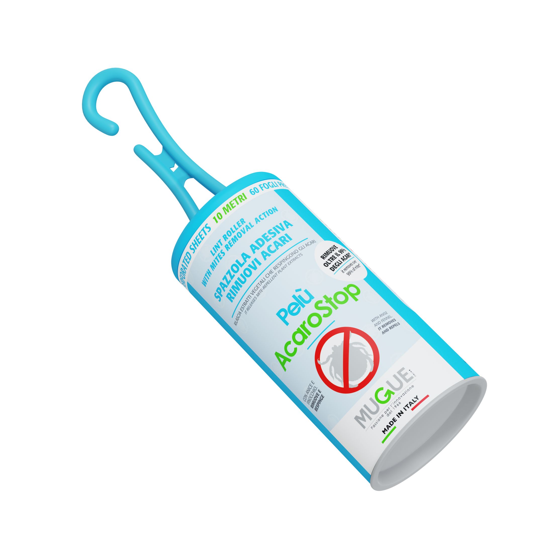 Mugue spazzola adesiva pelù Acaro Stop - 10 metri 60 strappi 1 St