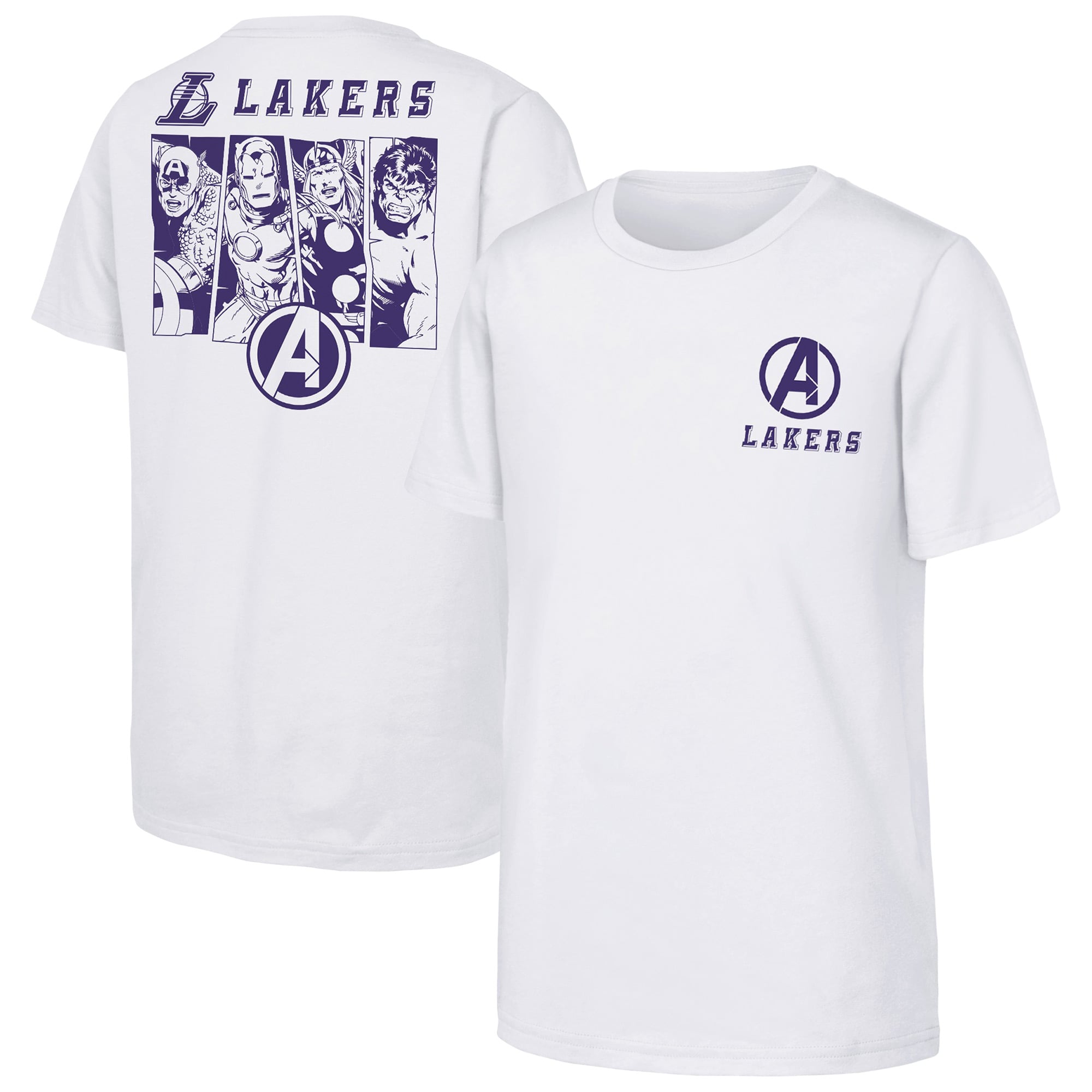 T-shirt Los Angeles Lakers NBA x Marvel - Enfant - unisexe Taille: L (14/16)
