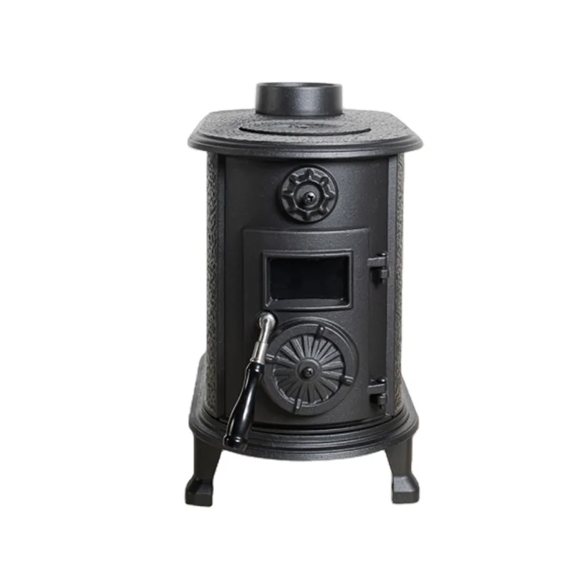 Holzofen aus Gusseisen, rauchfreier Holzofen, Holzofen Image