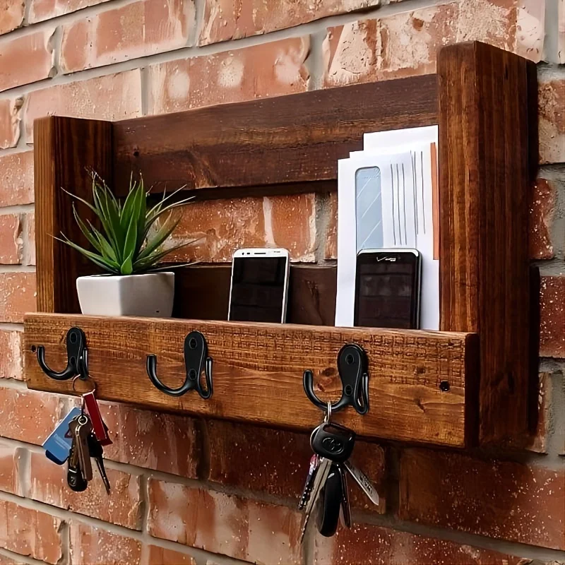 Retro-Doppelhaken zur Wandmontage, Schrank, Kleidung, Aufbewahrung, gerades Auge, Türrückseite, Mini-Haken, Küchenschrank, zum Aufhängen mit Schraube