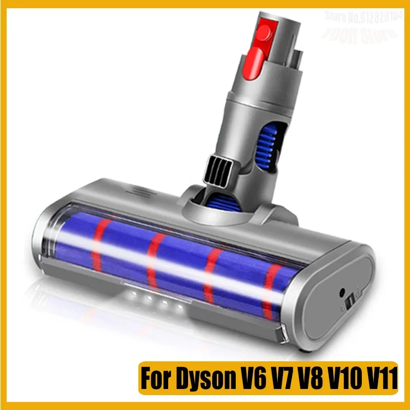 Outil de brosse de sol à tête de rouleau souple motorisé de remplacement pour aspirateur Dyson V6 V7 V8 V10 V11
