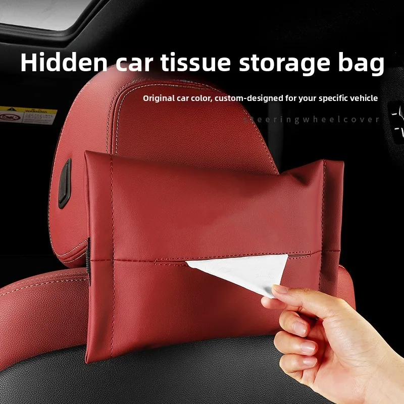 Für Chery Tiggo 2 7 Pro 2020 ~ 2024 Auto Rücksitz/Armrest Box Tissue Fall Sonnenblende Mit Fix strap Tissue Lagerung Fall Zubehör Image